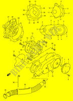 CRANKCASE COVER (MODEL S) for Suzuki BURGMAN 125 2000