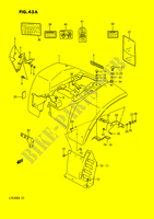 REAR FENDER (MODEL M/N) for Suzuki QUADSPORT 230 1991