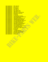 * COLOR CHART * for Suzuki B-KING 1300 2011