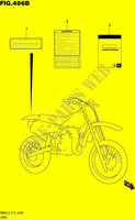 LABEL (RM85LL5 P19) for Suzuki RM 85 2015