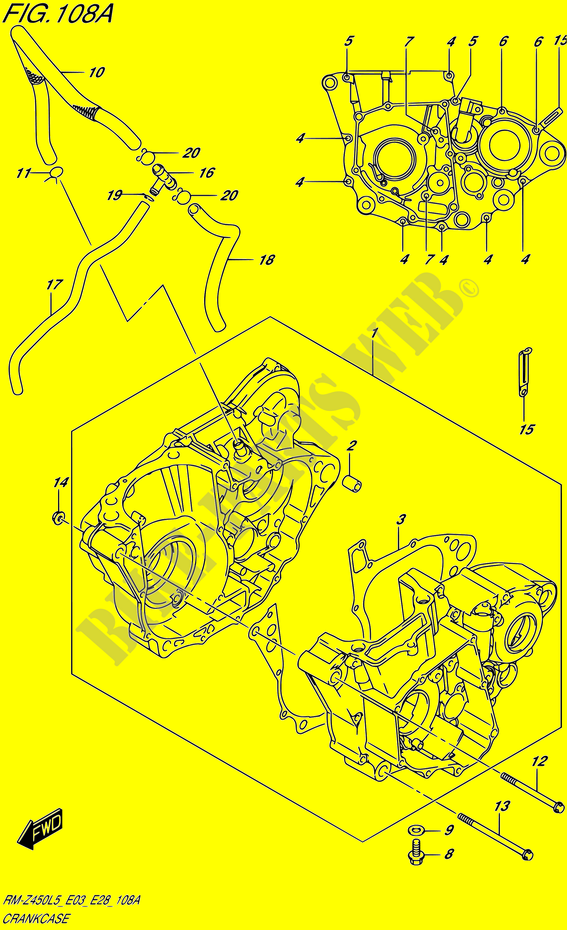 CASING for Suzuki RM-Z 450 2015
