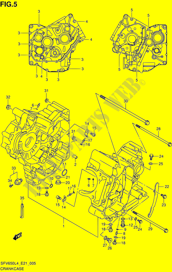 CASING for Suzuki GLADIUS 650 2014