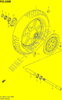 FRONT WHEEL (VL1500BL4 E24) for Suzuki INTRUDER 1500 2014