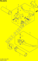 HANDGRIPS   LEVERS  (VL1500L4 E24) for Suzuki INTRUDER 1500 2014