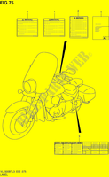 LABEL (VL1500BTL3 E24) for Suzuki INTRUDER 1500 2013