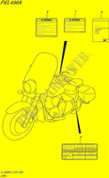 LABEL (VL1500BTL5 E02) for Suzuki INTRUDER 1500 2015