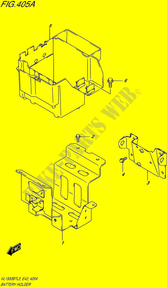 BATTERY BOX   TOOLS for Suzuki INTRUDER 1500 2015