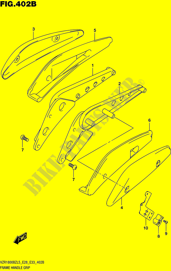 FRAME HANDLE GRIP (VZR1800BZL5 E33) for Suzuki BOULEVARD 1800 2015