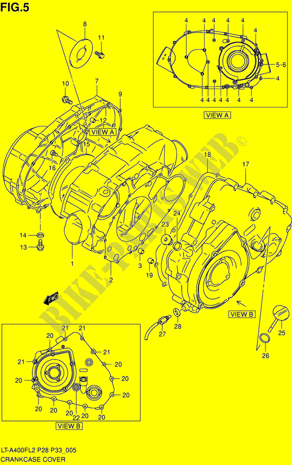 CASING for Suzuki KINGQUAD 400 2012