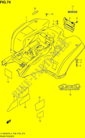 REAR FENDER (LT A500XPL4 P33) for Suzuki KINGQUAD 500 2014