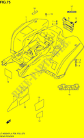 REAR FENDER (LT A500XPZL4 P28) for Suzuki KINGQUAD 500 2014