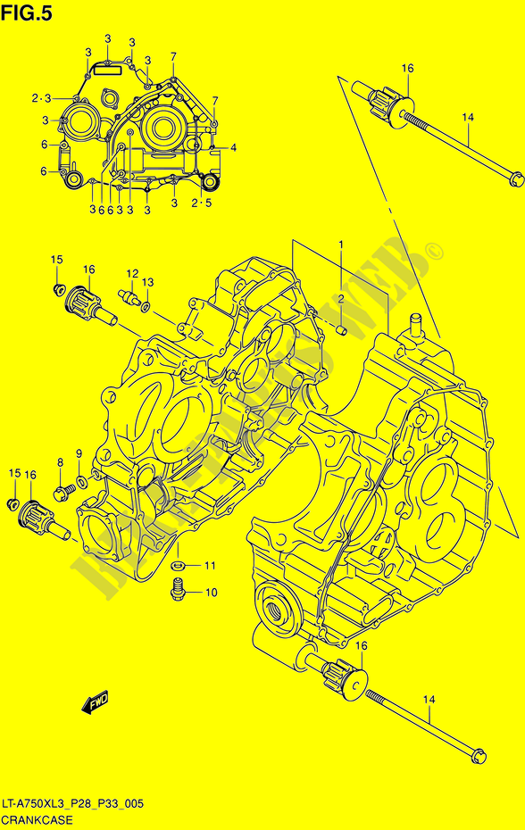 CASING for Suzuki KINGQUAD 750 2013