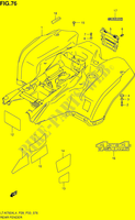 REAR FENDER (LT A750XL4 P33) for Suzuki KINGQUAD 750 2014