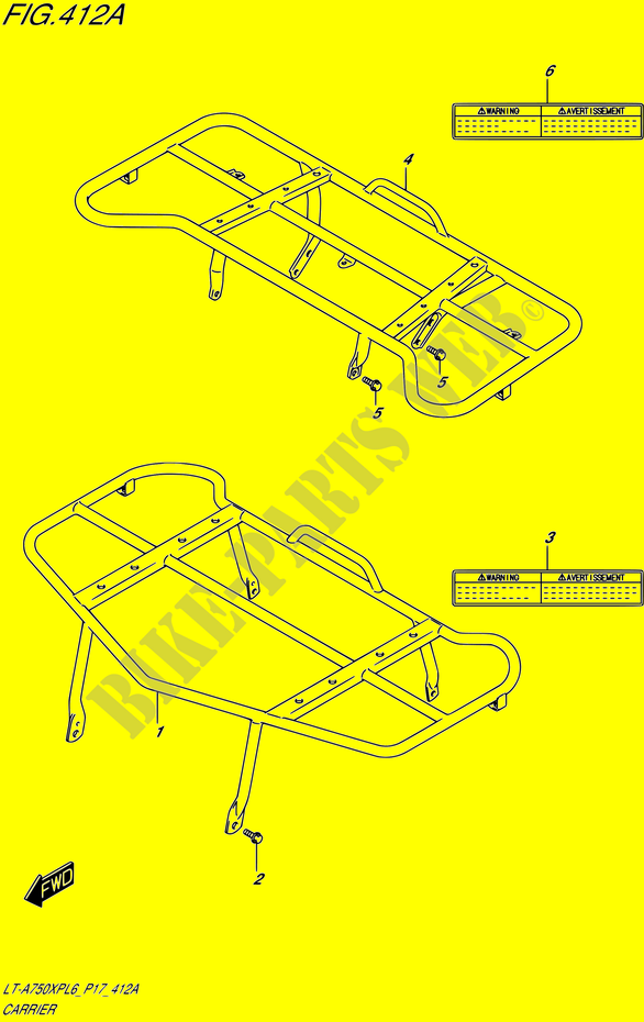 CARRIER for Suzuki KINGQUAD 750 2016