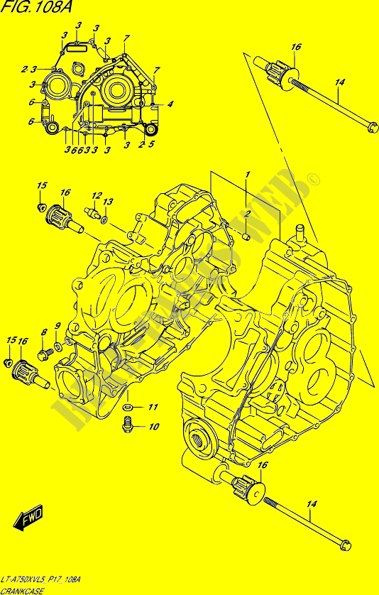 CASING for Suzuki KINGQUAD 750 2015