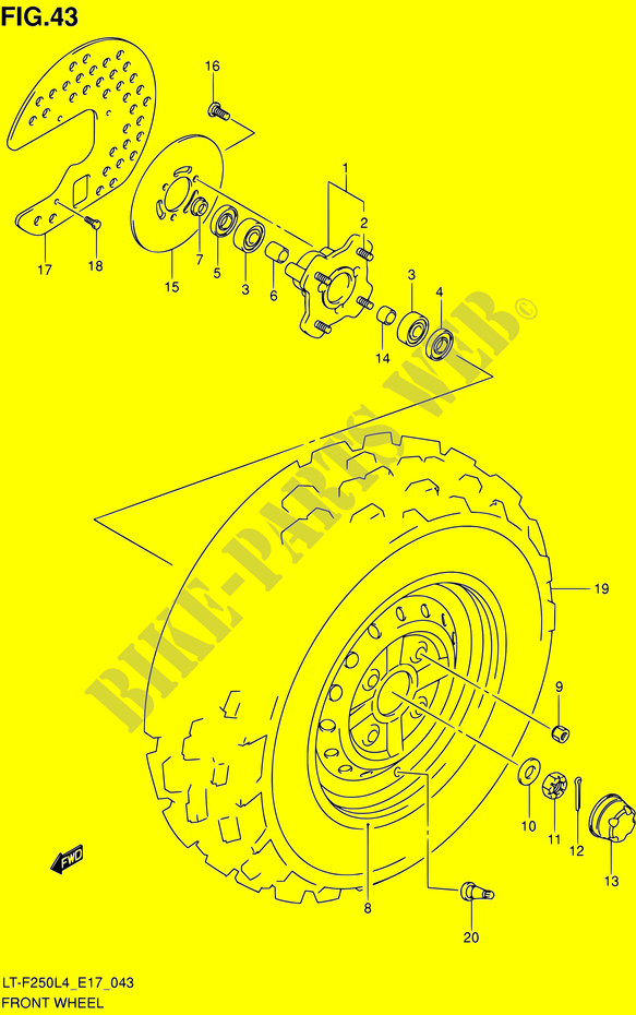 Details about  / QUADBOSS Front Wheel Bearing Kits for Suzuki LT-F250 Ozark 2002-2014