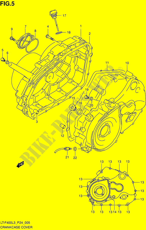 CASING for Suzuki KINGQUAD 400 2013