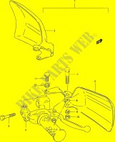 KNUCKLE COVERS (OPTIONNEL) for Suzuki QUADMASTER 500 2000