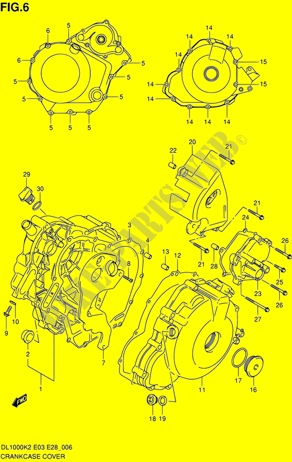 CASING for Suzuki V-STROM 1000 2003