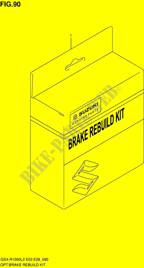 BRAKE REBUILD KIT for Suzuki GSX-R 1000 2012