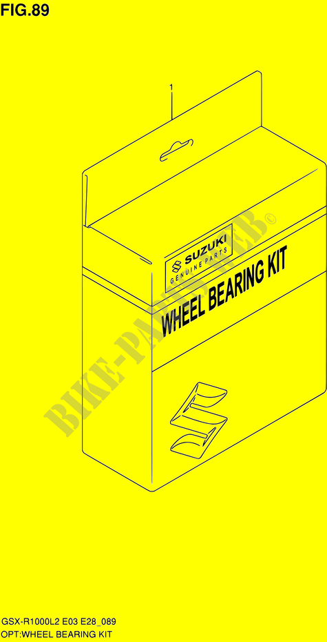 WHEEL BEARING KIT for Suzuki GSX-R 1000 2012
