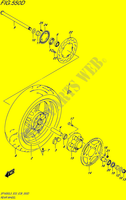 REAR WHEEL (SFV650AL5 E28) for Suzuki GLADIUS 650 2015