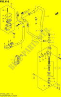 REAR MASTER CYLINDER (SFV650UAL4 E21) for Suzuki GLADIUS 650 2014