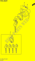 LOCK SET (UK110NXL5 P02) for Suzuki ADDRESS 110 2015