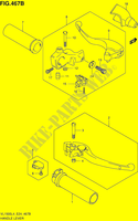 HANDGRIPS   LEVERS  (VL1500BL4 E24) for Suzuki INTRUDER 1500 2014
