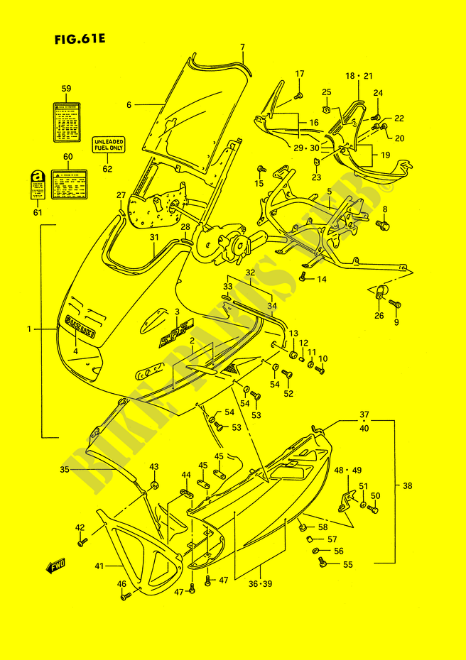 FAIRING (MODEL N/P) for Suzuki GSX-F 1100 1989