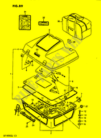 TRAVEL TRUNK MODEL H for Suzuki CAVALCADE 1400 1988
