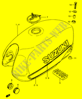 FUEL TANK (GSX750ESD) for Suzuki GSX-E 750 1984