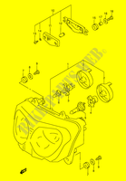 HEADLIGHT (MODEL W/X/Y/K1/K2 E4,E17,E18,E22,E25,E34) for Suzuki GSX-F 600 1999