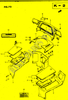 INNER FAIRING (MODEL G/H/GV1400GDJ) for Suzuki CAVALCADE 1400 1988