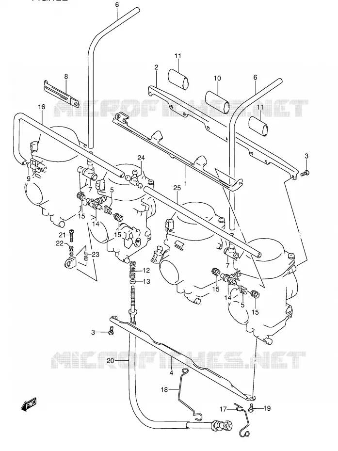 CARBURETOR FITTINGS (SEE NOTE) Suzuki MOTO 600 GSX-F 1989  GSX600FK(E2)