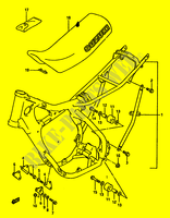 FRAME SEAT (MODEL H/J) for Suzuki RM 125 1987