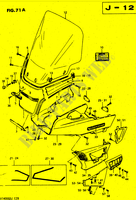 FRONT FAIRING (MODEL J) for Suzuki CAVALCADE 1400 1988