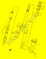 FRONT FORK (AE50L/M/N/P) for Suzuki AE 50 1990
