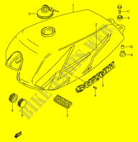 FUEL TANK (MODEL V E94,P36,P48) for Suzuki AP 100 1996