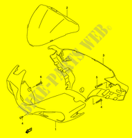 HANDLEBAR FAIRING (MODEL AY50WR K1/K2) for Suzuki KATANA 50 2004