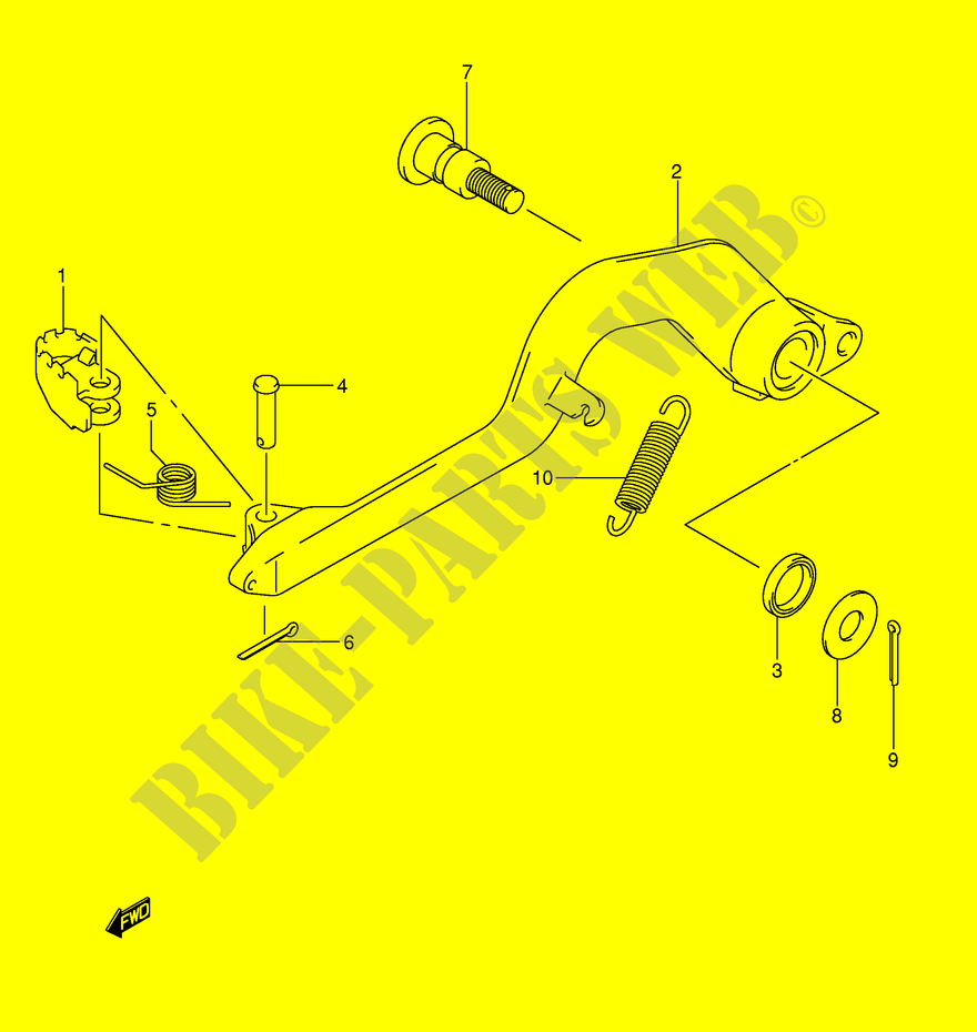 REAR BRAKE (WITH OUT E24) for Suzuki DR-Z 400 2006