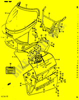 FAIRING (MODEL J 2WB, 3HZ) for Suzuki RG 125 1986