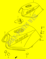 FUEL TANK (MODEL M) for Suzuki RG 80 1988