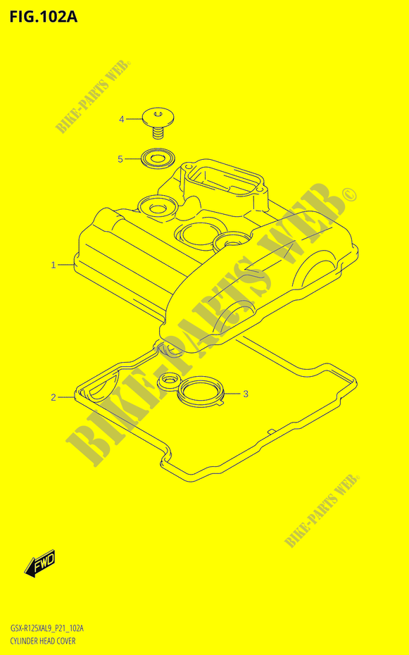 CYLINDER HEAD COVER for Suzuki GSX-R 125 2019