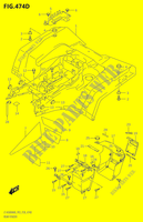 REAR FENDER A500XPM0 P03) for Suzuki KINGQUAD 500 2020