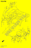 REAR FENDER A500XPM0 P28) for Suzuki KINGQUAD 500 2020
