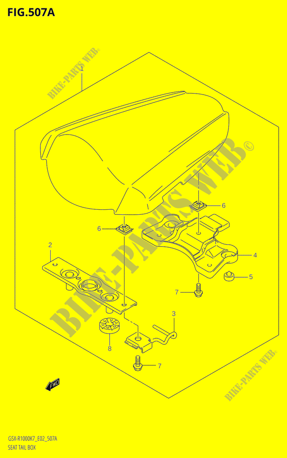 SEAT COWL BOX (K7) for Suzuki GSX-R 1000 2007