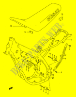 FRAME   SEAT (MODEL R/S) for Suzuki RM 125 1992