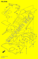 REAR FENDER (GSX1300RA:L4:E02) for Suzuki HAYABUSA 1300 2014