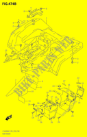 REAR FENDER (P03,P28,P33) for Suzuki KINGQUAD 500 2021